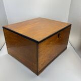 Jugendstil / Art Nouveau Box in Partly Ebonized Solid Oak, Austria, 1900