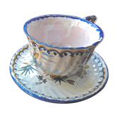 Cup & under old cup - godronnée-henriot - quimper