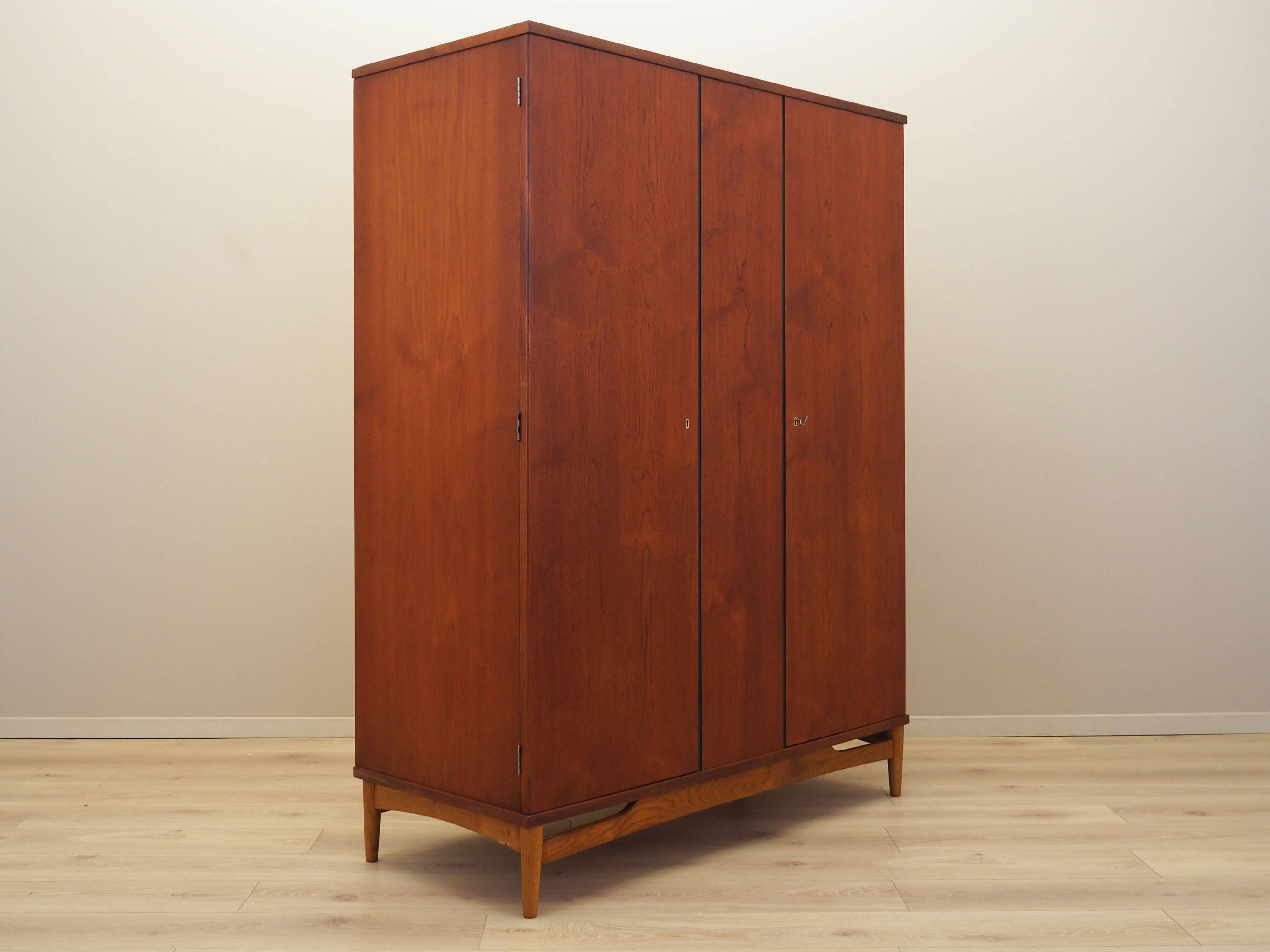 Teak wardrobe, Danish design, 1960s, production: Denmark
