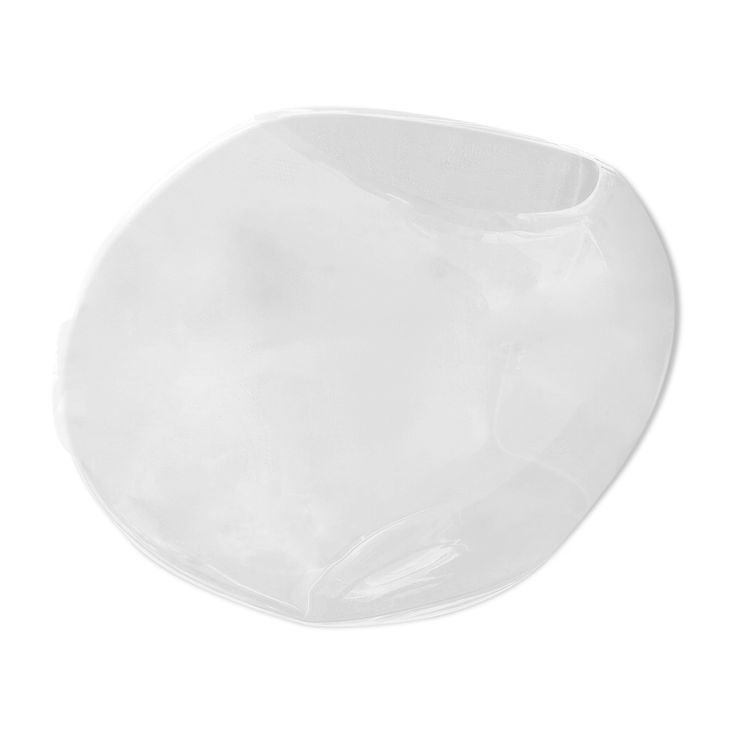 Large Mid-Century Modern "Aava" Glass Vase by Markku Salo for Iittala