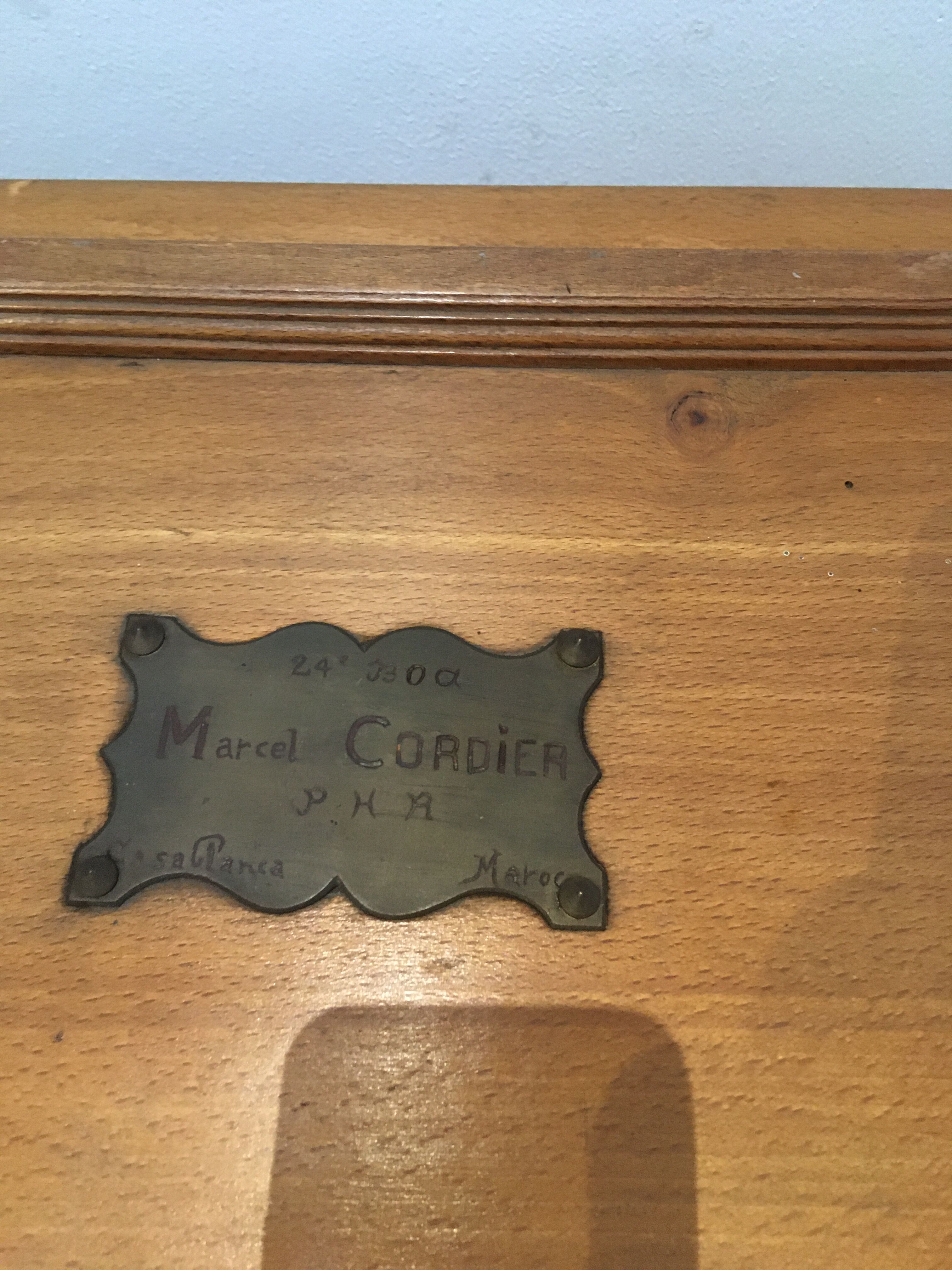 Old military travel box