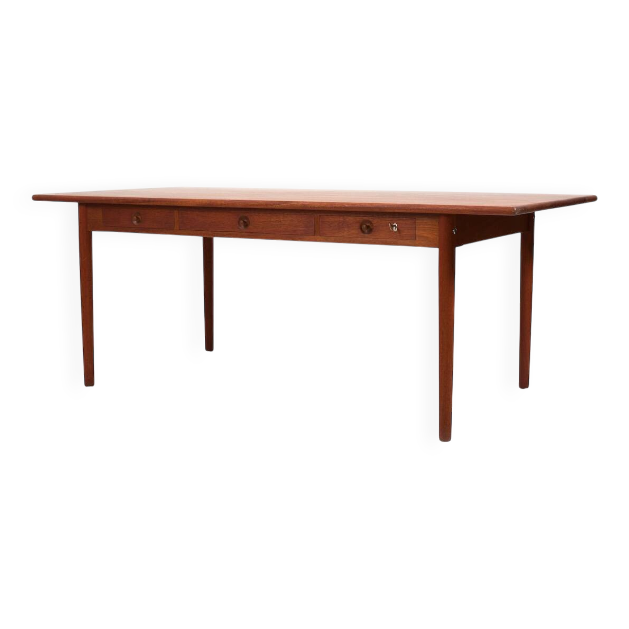 Rare Hans J. Wegner PP-312 Teak Desk 1960s.