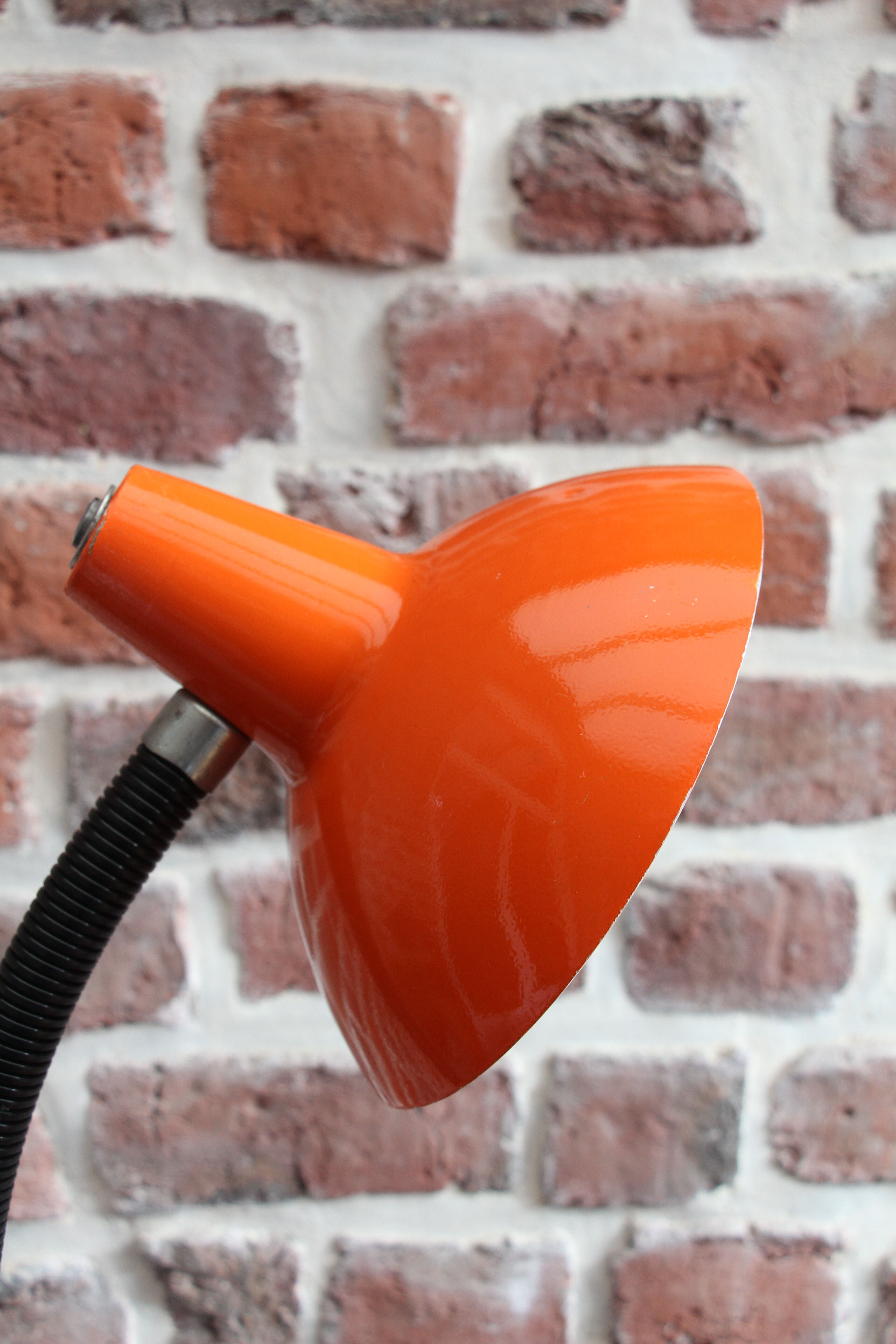 Desk lamp aluminor orange 70's