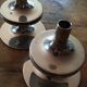 Nagel candle holders in chromed metal 1960/70