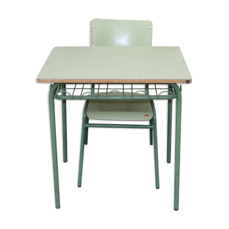 Italian vintage school desk and chair