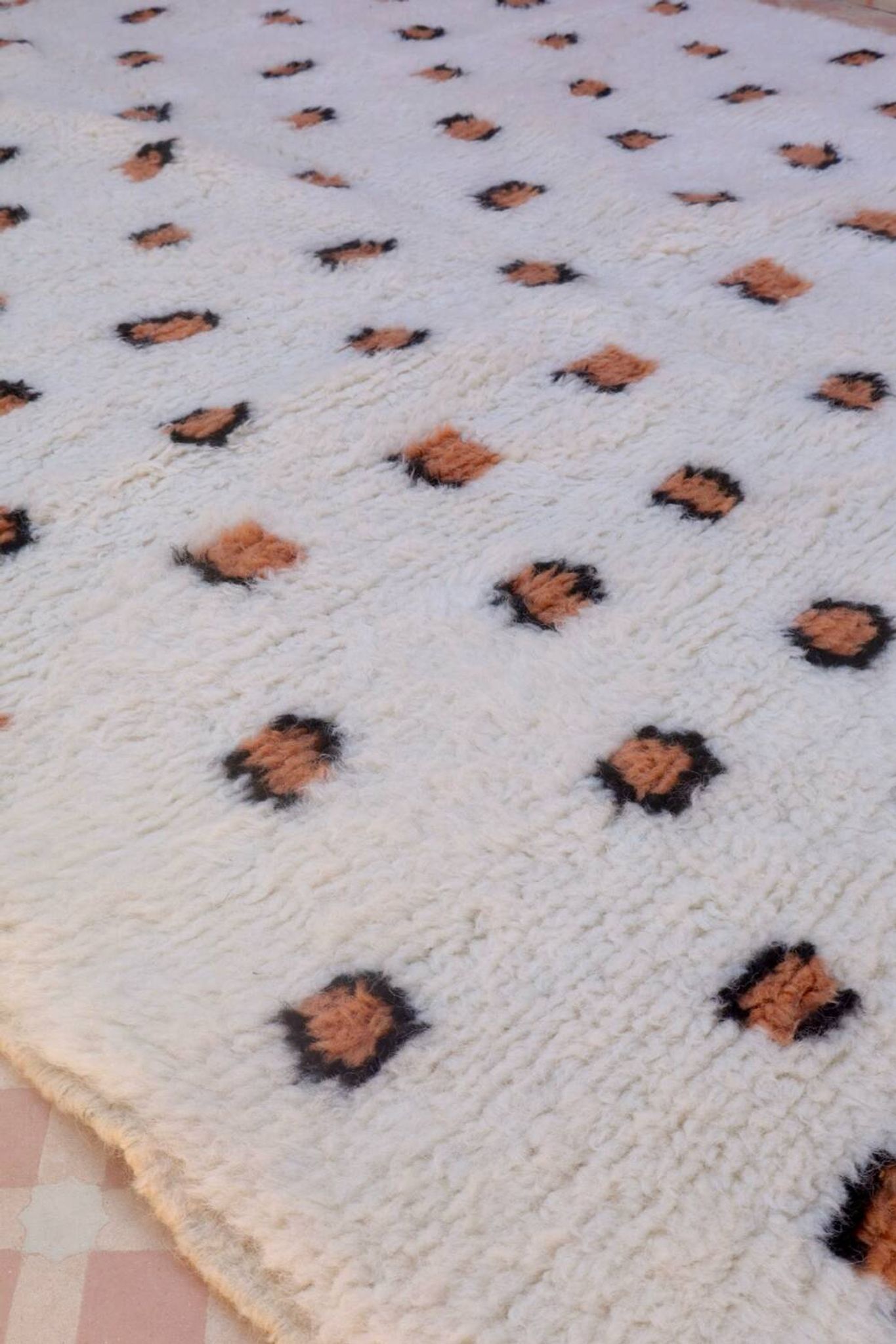 Tapis berbère léopard fait-main