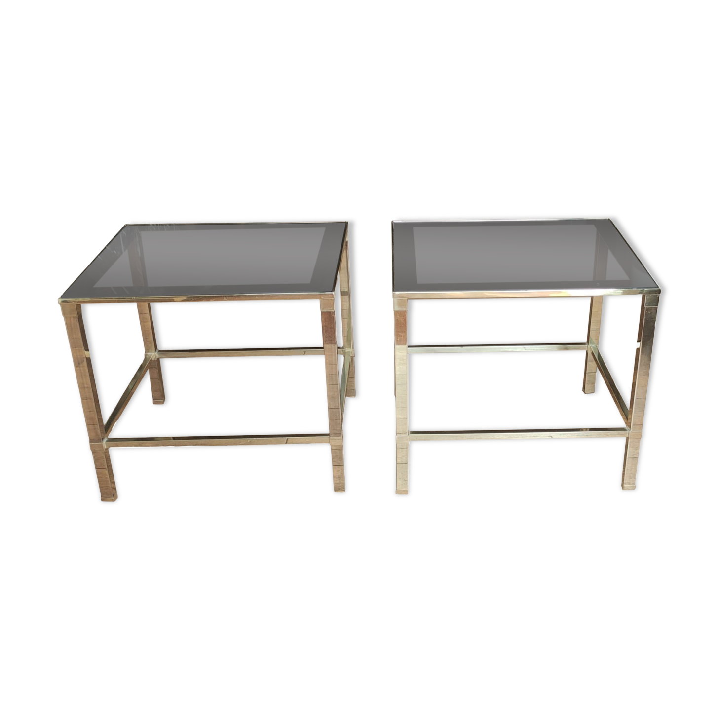 Pair side tables design sofa ends