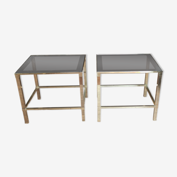 Pair side tables design sofa ends