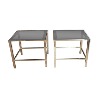 Pair side tables design sofa ends