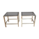 Pair side tables design sofa ends