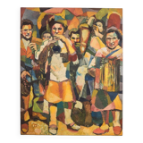 Peinture d'Aymery Rolland Musicien