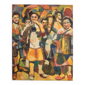 Aymery Rolland Musician Painting