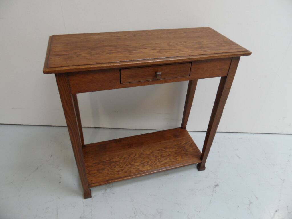 Antique oak sidetable