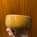 Vintage Japanese bowl in solid turned and varnished wood