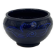 Vintage decorative bowl in cobalt blue ceramic.
