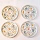 Interesting French porcelain oyster dish MBFA Pornic hand-painted marine M.