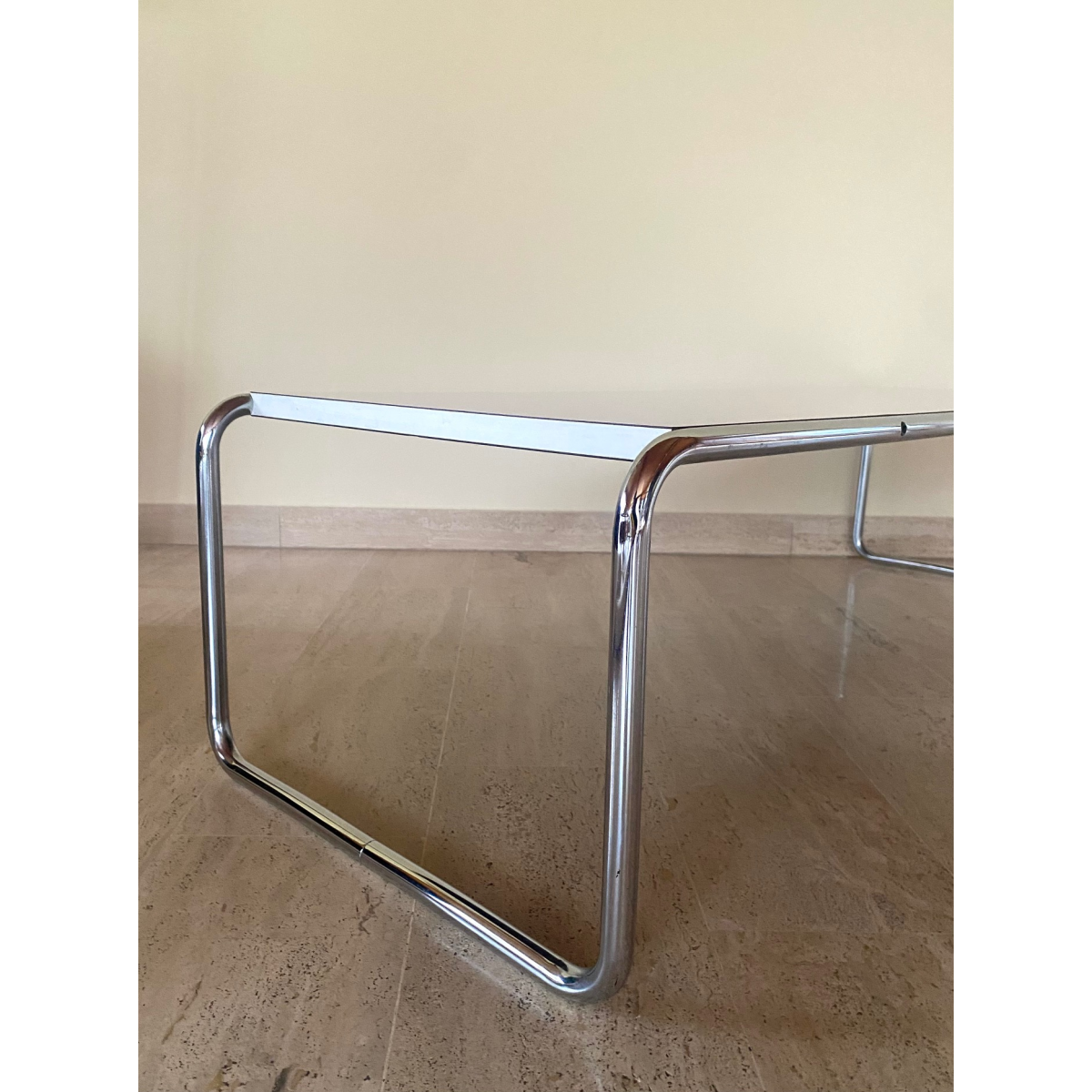 Vintage Laccio coffee table by Marcel Breuer for Gavina, Knoll, 70s