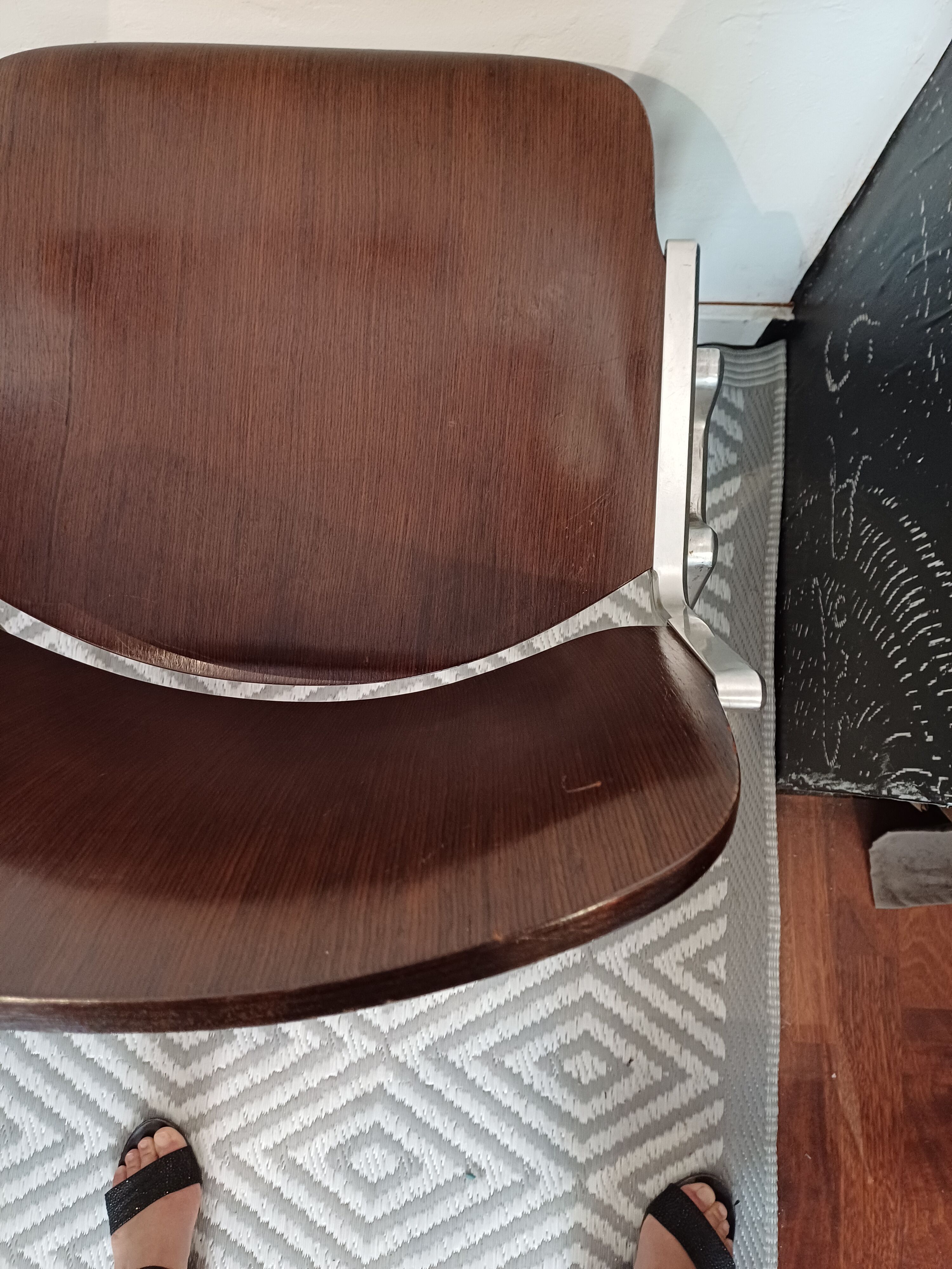 Set of 2 office chairs DSC 106 design Piretti for Castelli, 1965