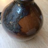 Ceramic and wool lamp, signature