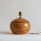 Blond wood lamp base, 70s