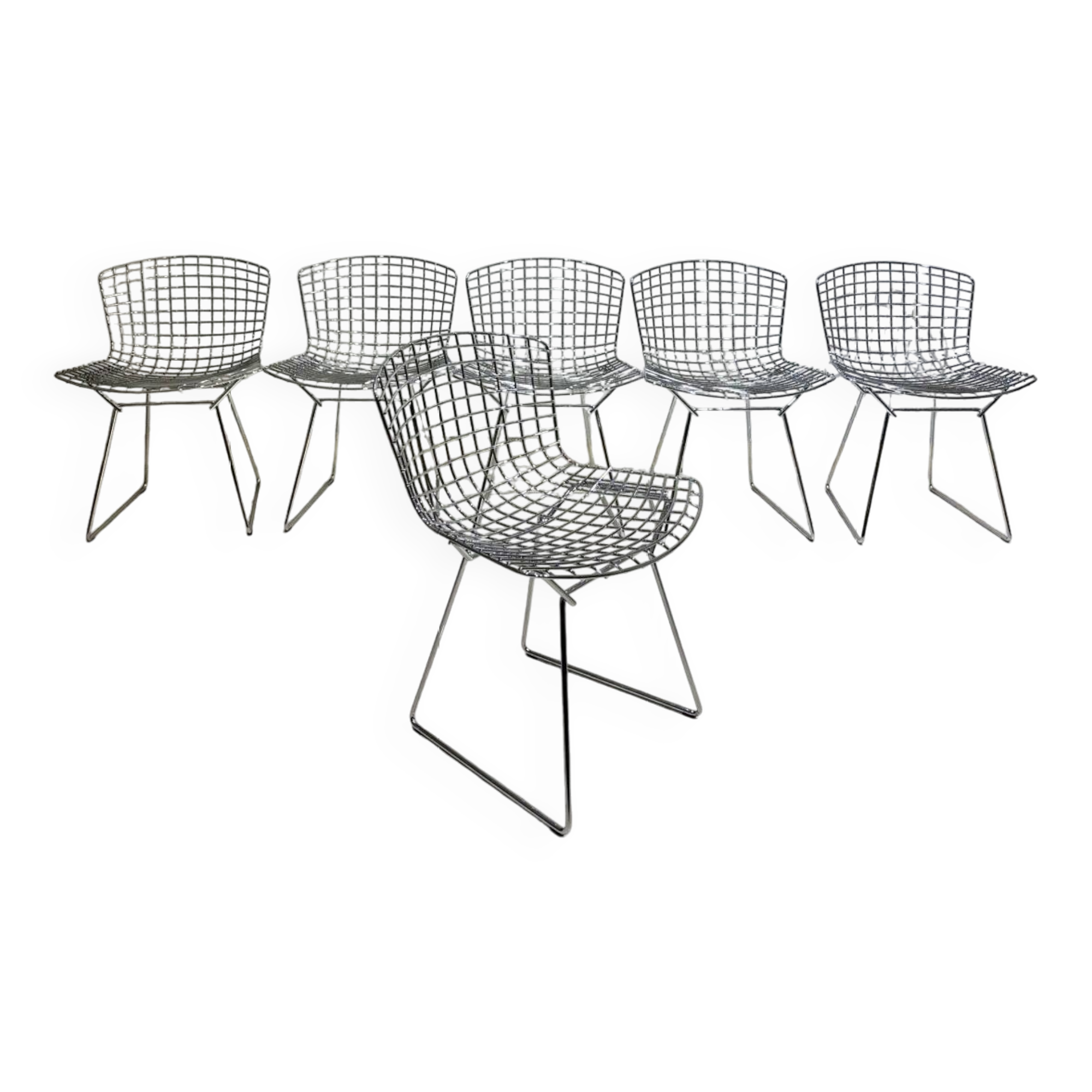 Set of 6 Knoll Harry Bertoia chairs