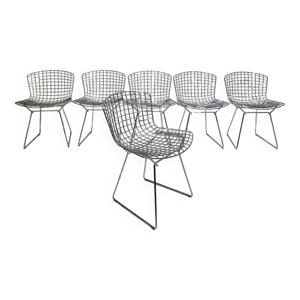 Lot de 6 chaises Knoll Harry Bertoia