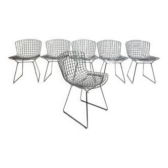 Set of 6 Knoll Harry Bertoia chairs