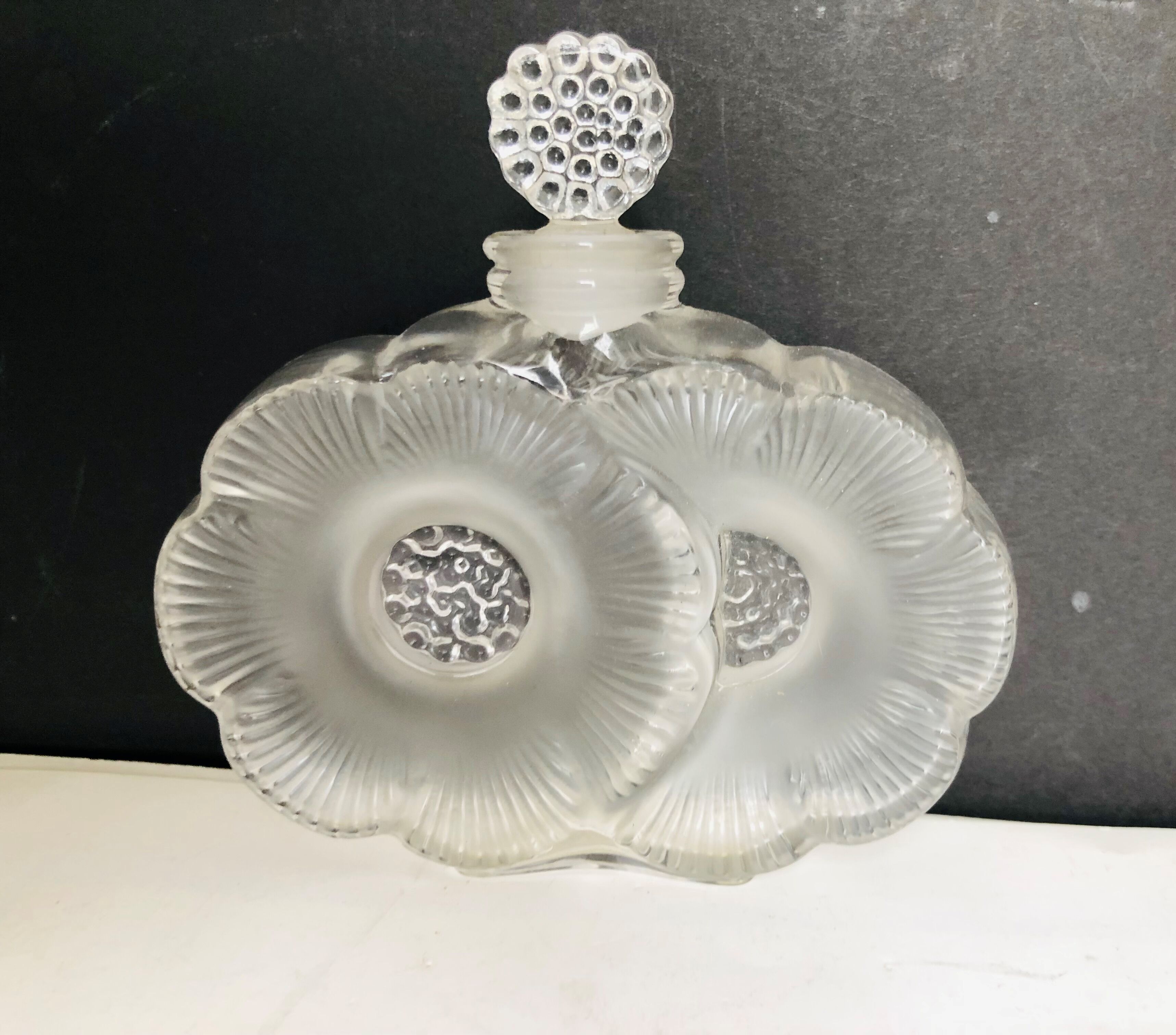Lalique crystal perfume bottle