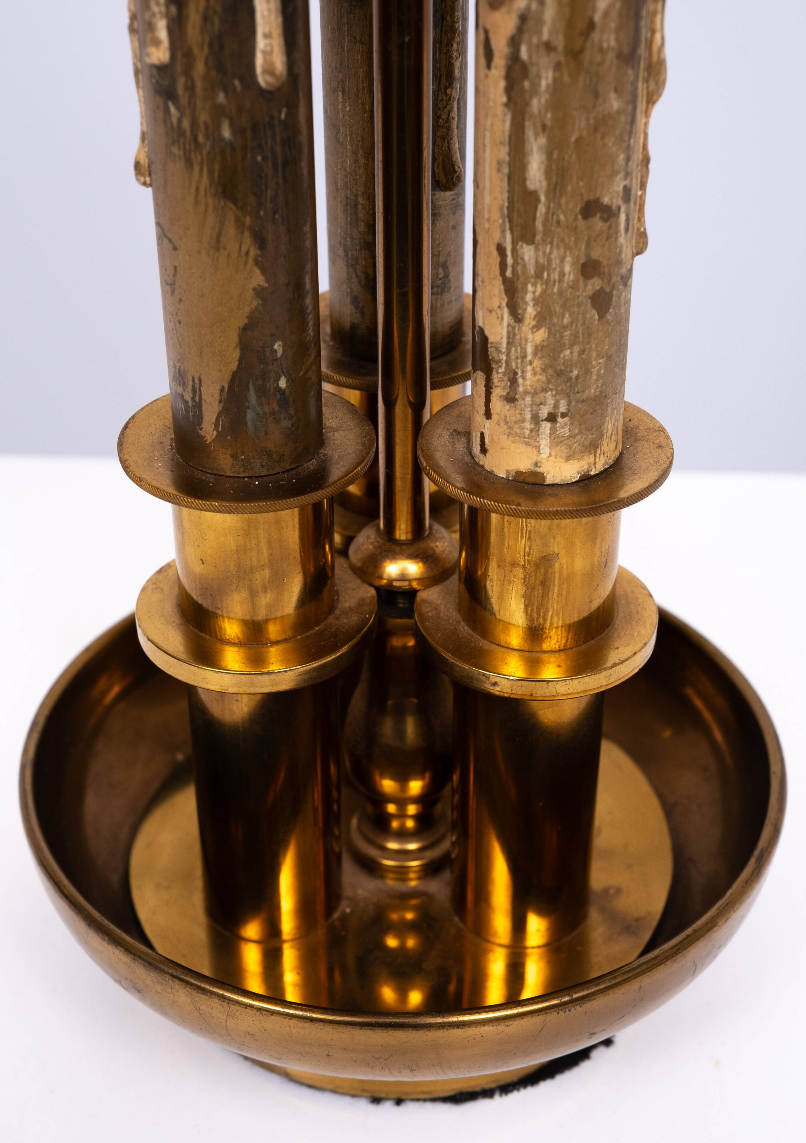 Louis XV Style Three Light Bouillotte Lamp France