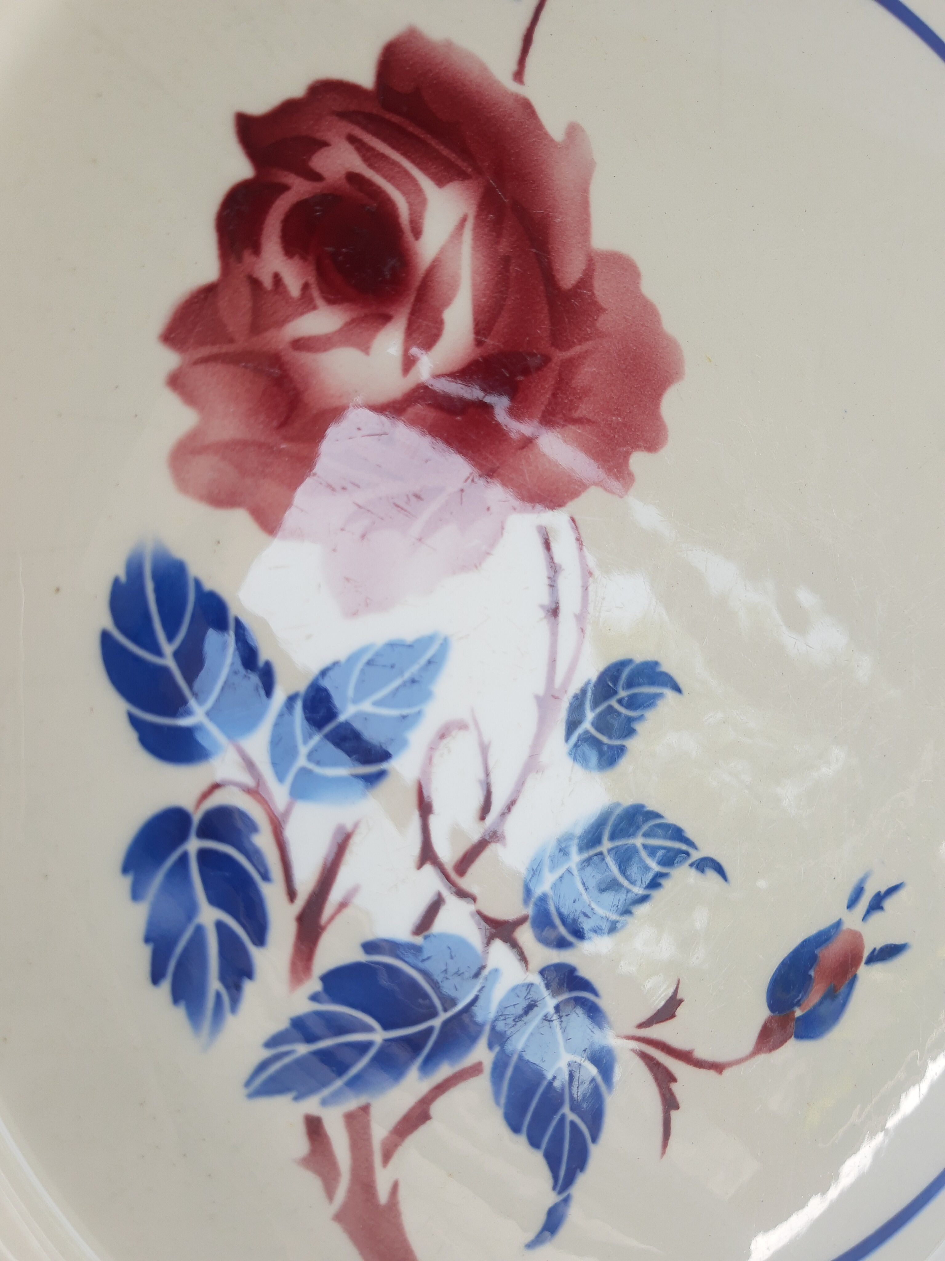 Vintage Chantal K&G Luneville model pie serving dish France