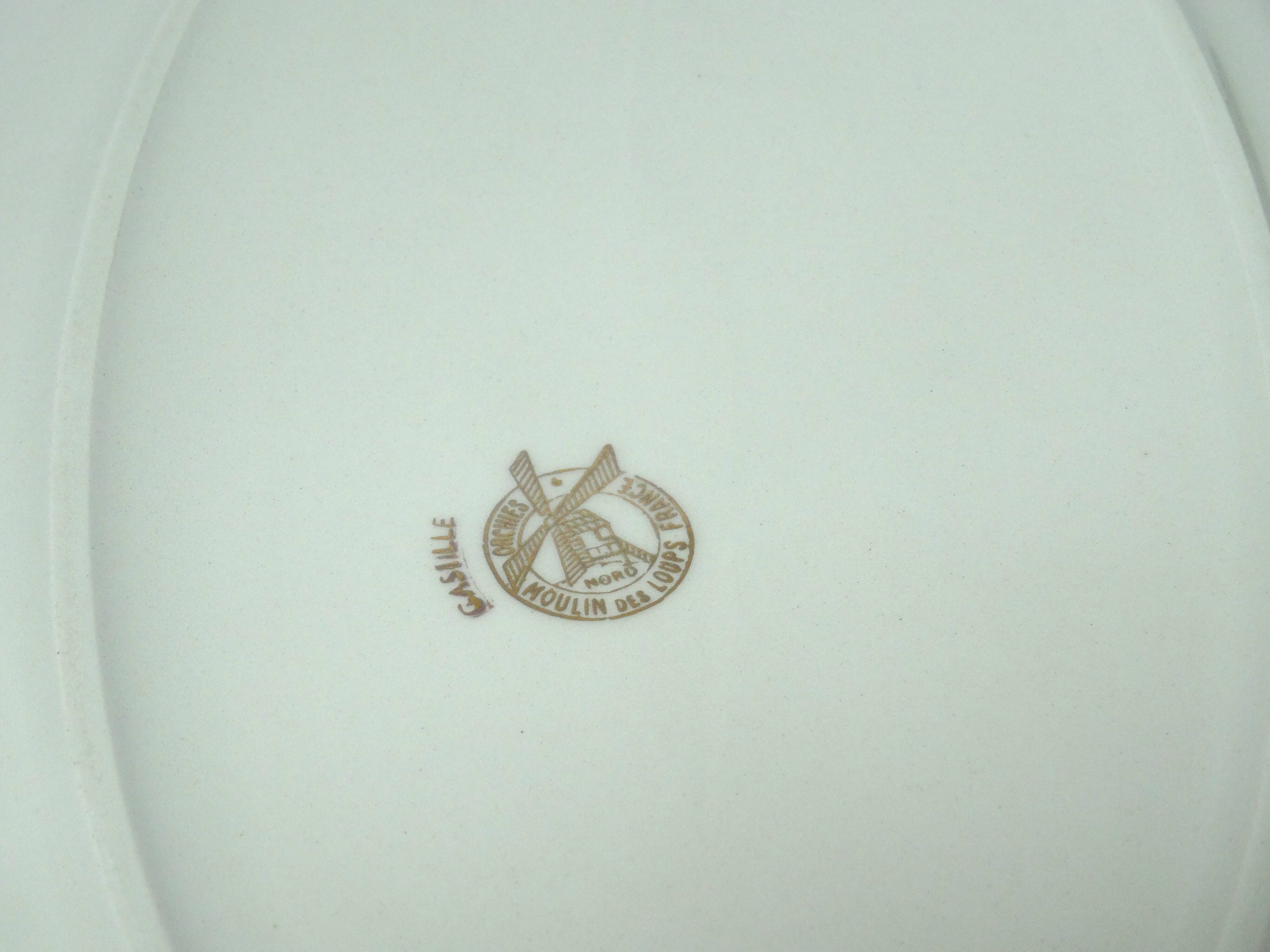 oval serving dish Moulin des Loups