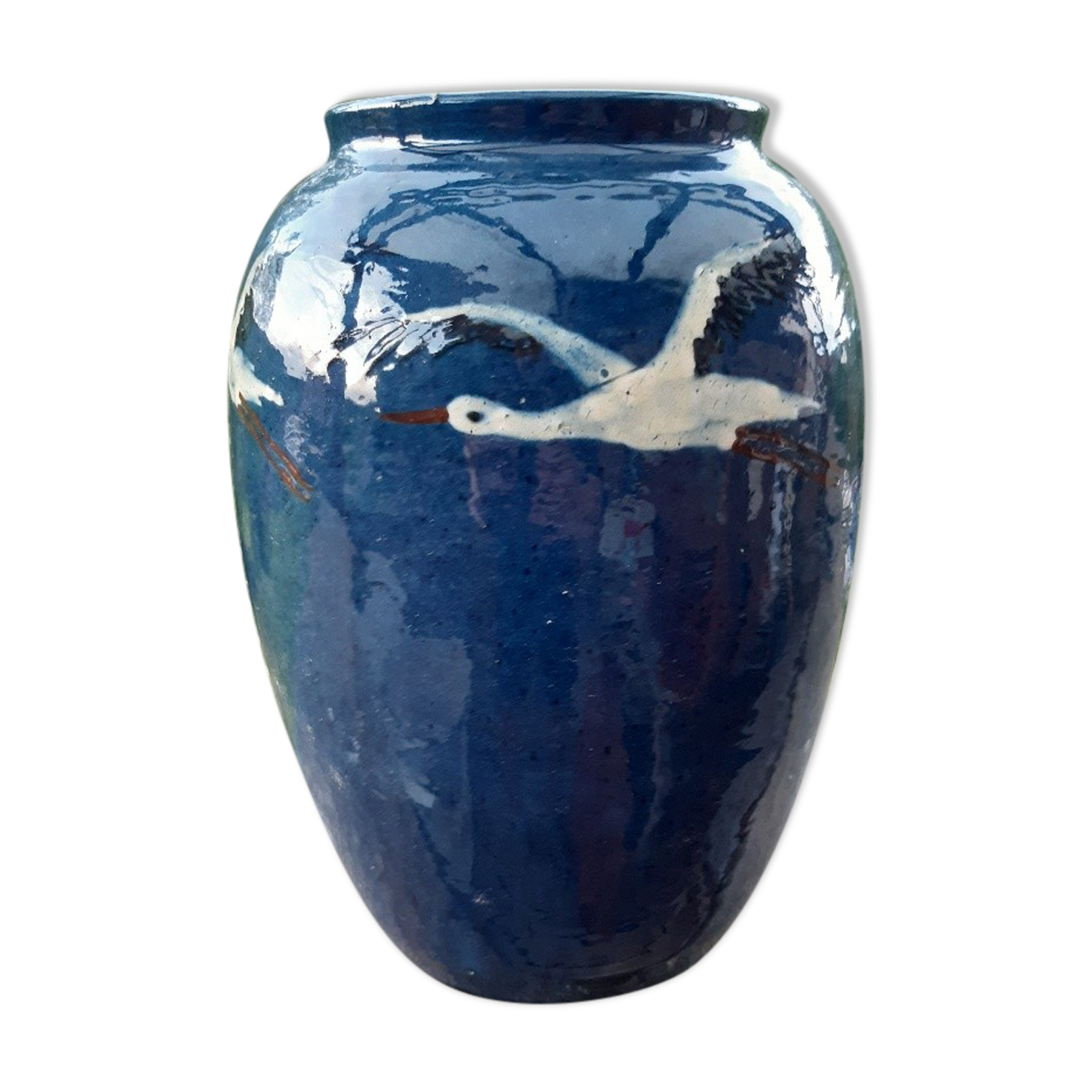 Vase Elchinger terre cuite vernissée