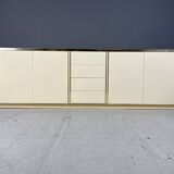 Beige lacquered credenza, 1970s