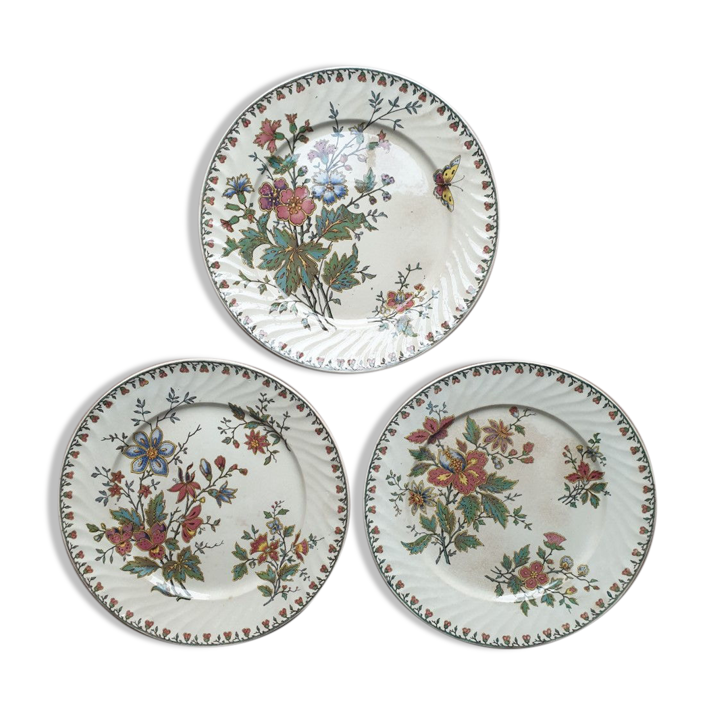 Plates Sarreguemines model "Madras"