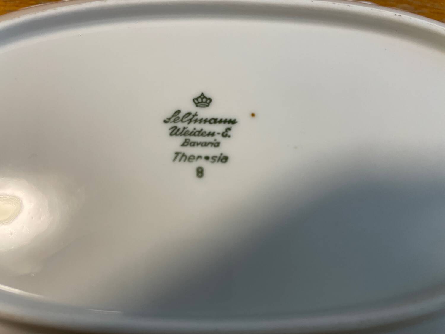 Two porcelain dishes from Bavaria.