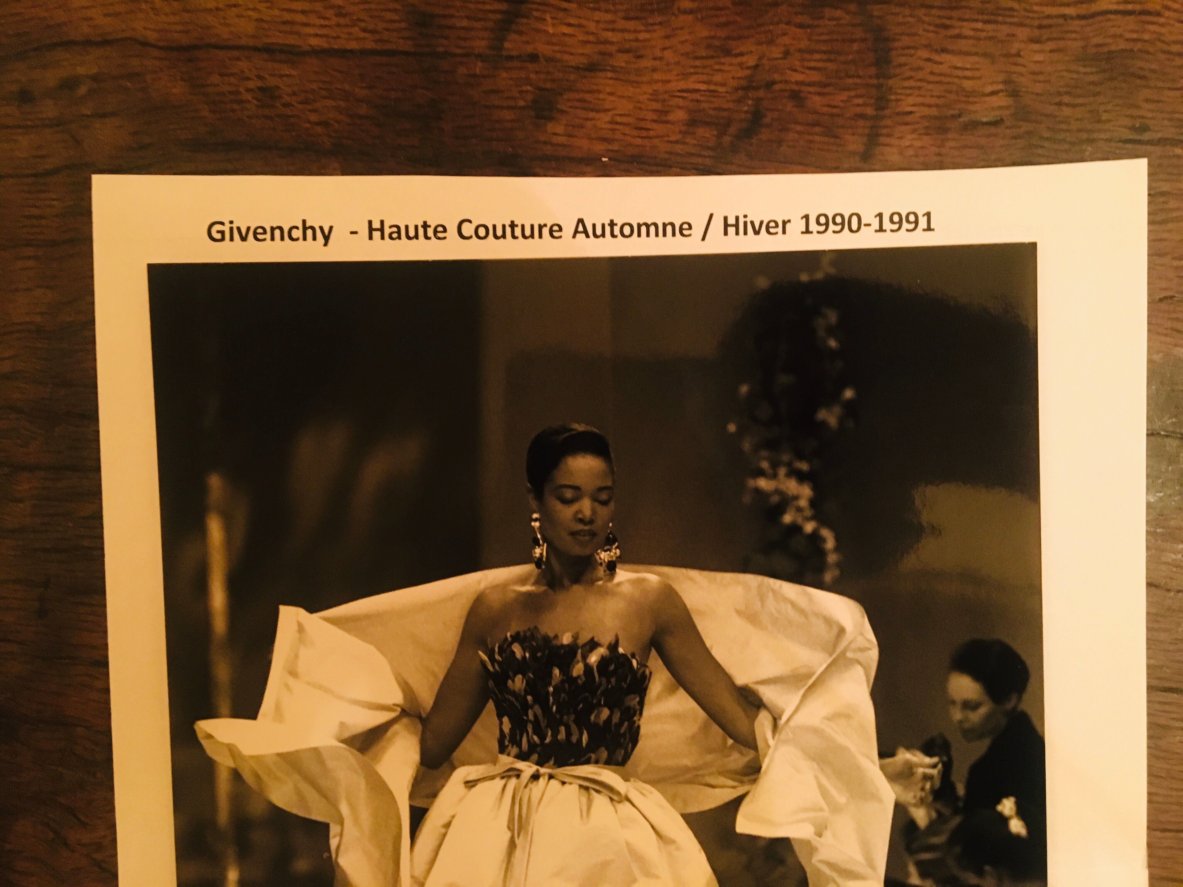 Givenchy original vintage press fashion photography 1990s