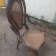 Fauteuil ancien en bois sculpté style Louis XV ou Rocaille