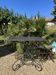 Wrought iron garden table