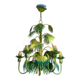 Tropical chandelier in sheet metal 1970.
