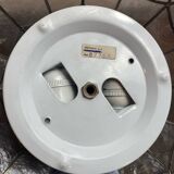 Ceiling light in mother-of-pearl and brass