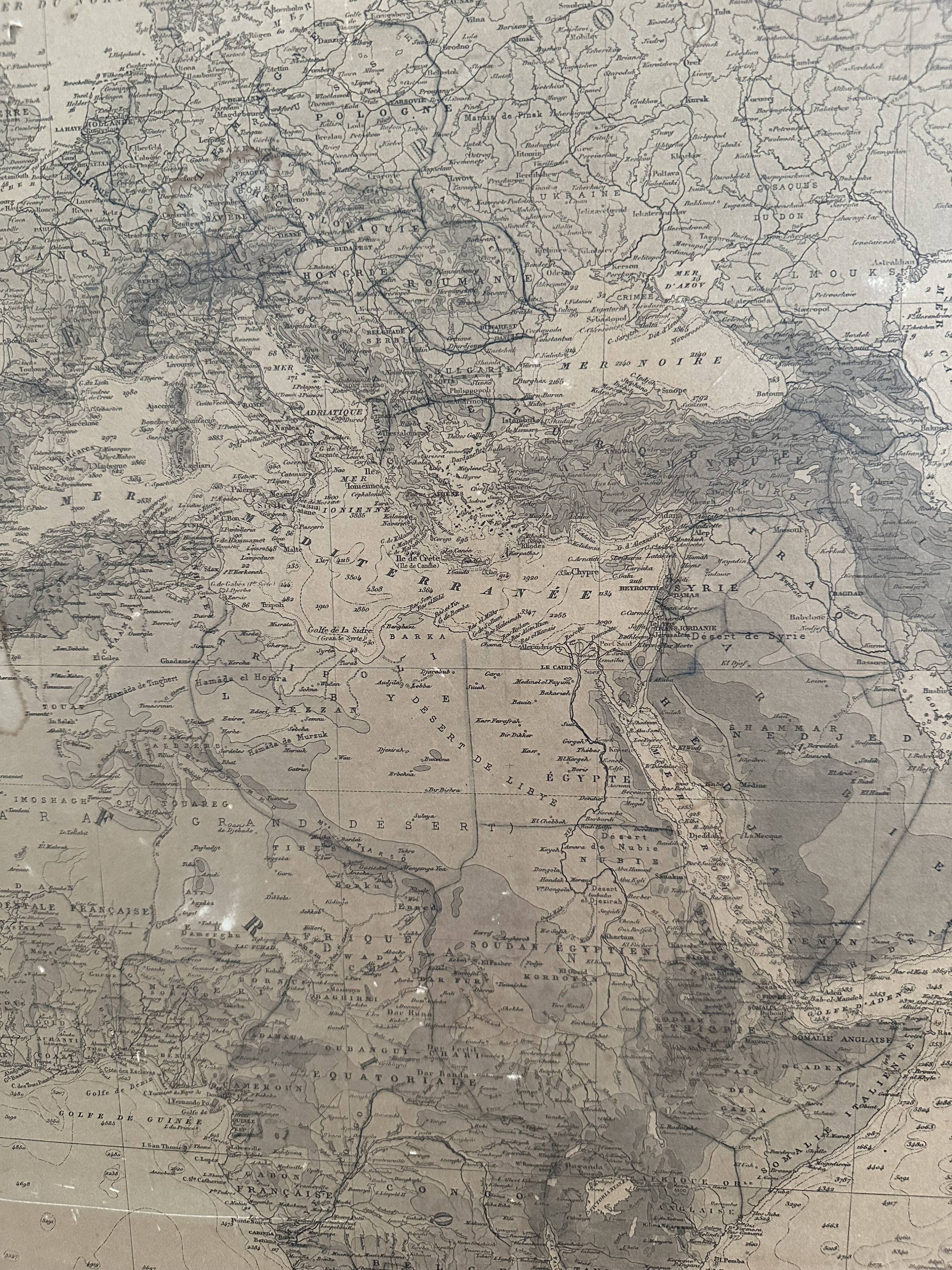 Planisphere of the naval hydrographic service