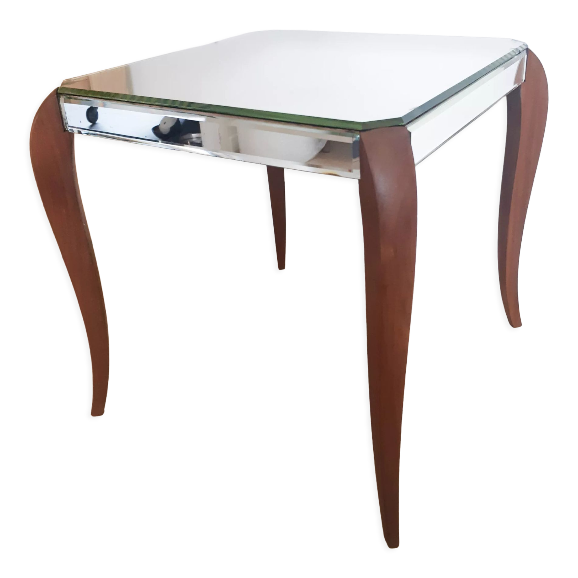 Mirrored coffee table, art deco