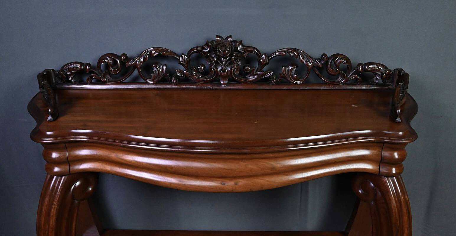 Mahogany console, Napoléon III period – 2nd half of the 19th century
