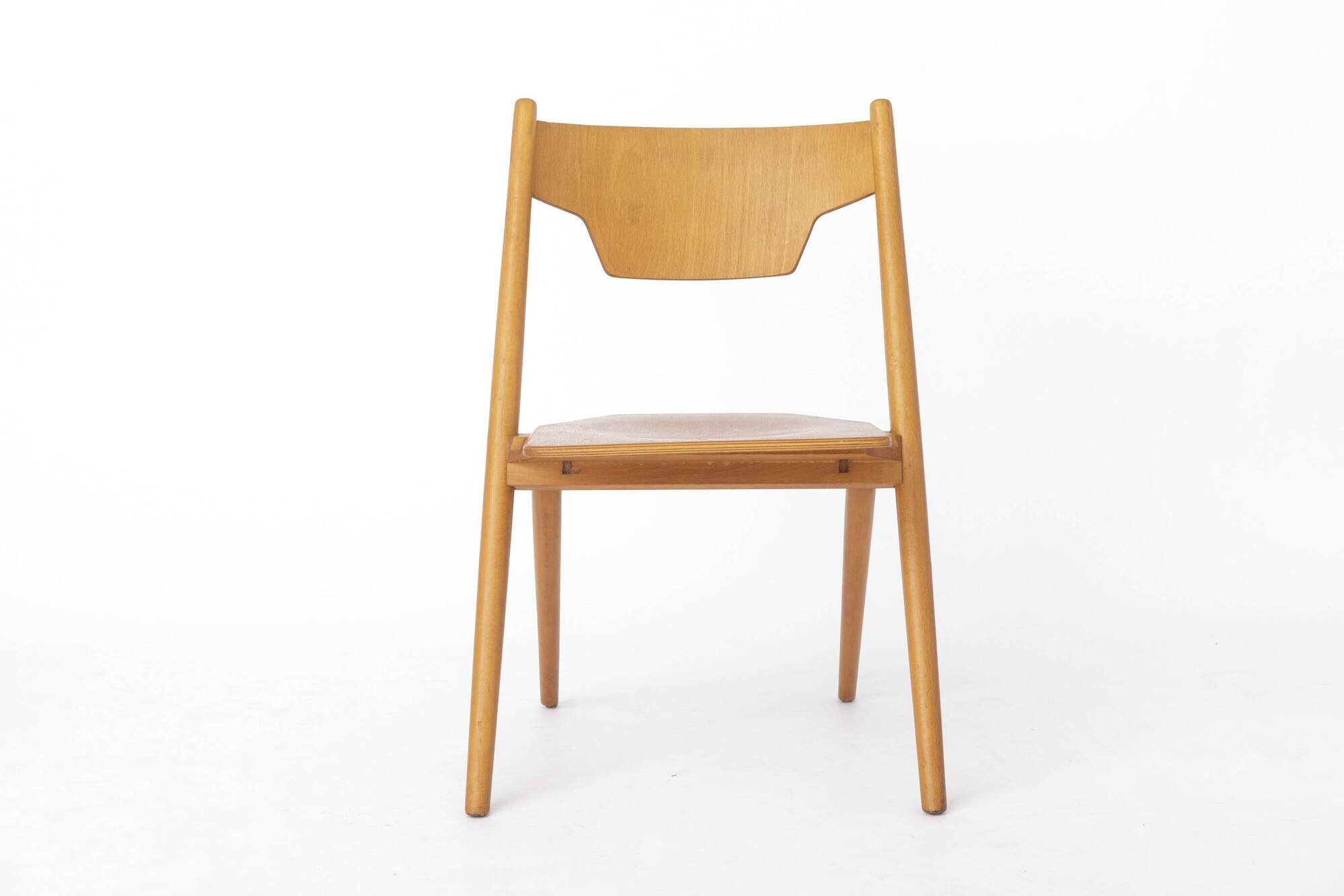 Vintage Hiller Folding Chair | German Beech Wood Chair | 1970s