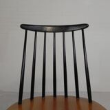 Set of 4 Fanett model slatted chairs, Tapiovaara, 1960s