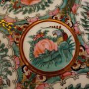 Colorful Chinese dish floral patterns Ø26.5cm