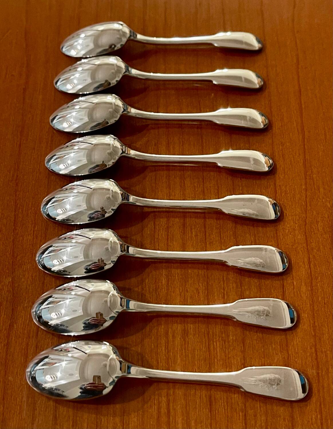 Christofle cluny 8 mocha spoons 10 cm excellent condition