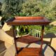 Small Mahogany Empty Pocket Coffee Table, 19th Century