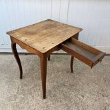 Oak desk with 1 drawer, 65x52cm