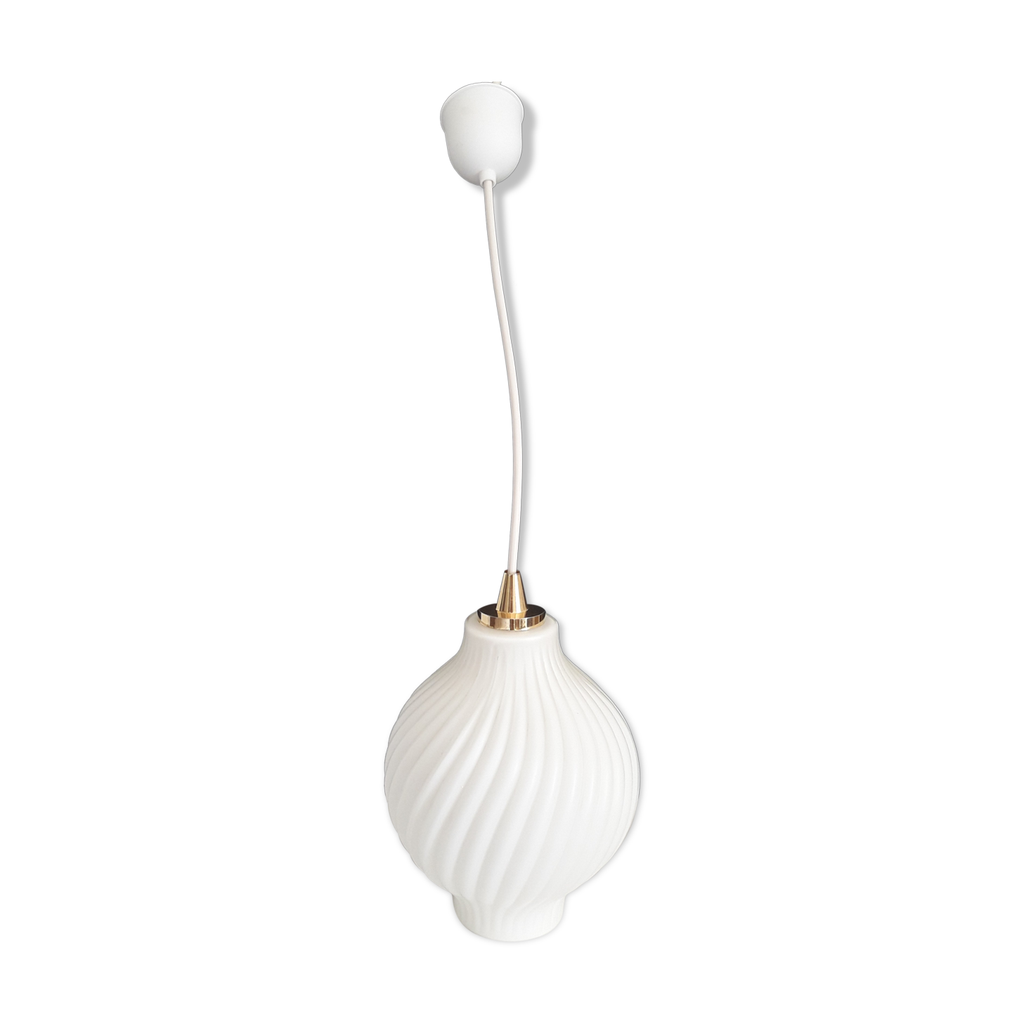 Vintage opaline pendant lamp